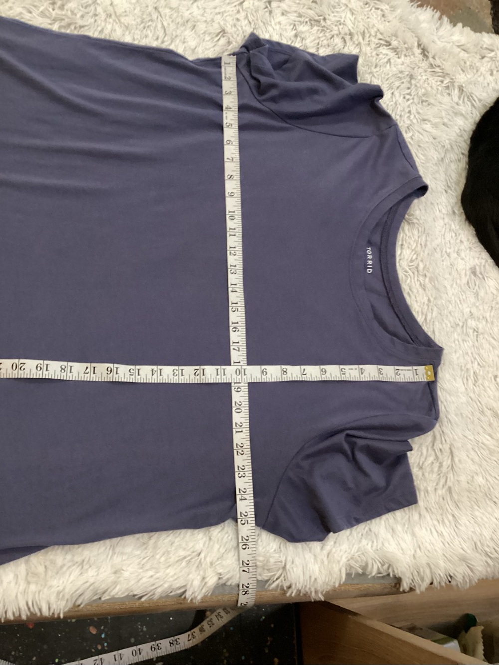 Torrid Classic Fit purplish blue Tee Size 3 Plus Size Soft Casual Top - Picture 9 of 10